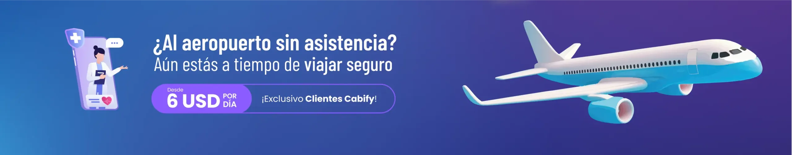 Desde 6 USD por día exclusivo Clientes Cabify