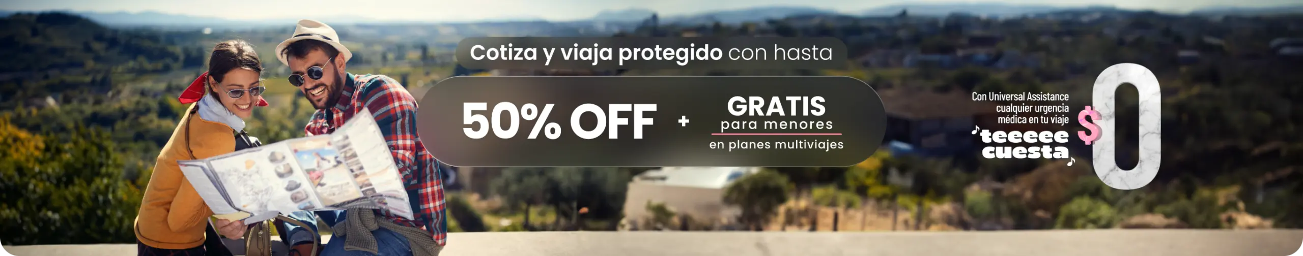 Hasta 50% OFF + gratis para menores en planes anuales multiviajes