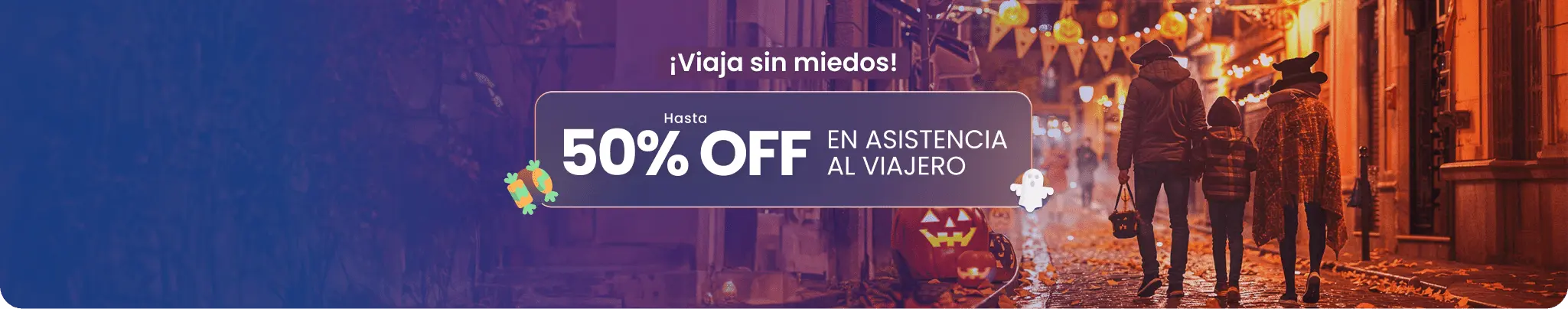 ¡Viaja sin miedos! Hasta 50% OFF en asistencia al viajero