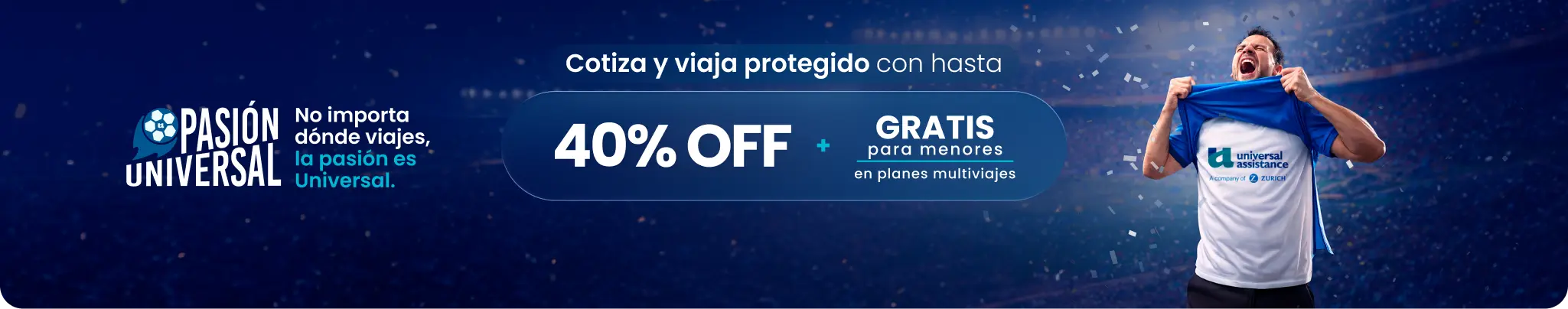 Hasta 40% OFF + gratis para menores en planes multiviajes