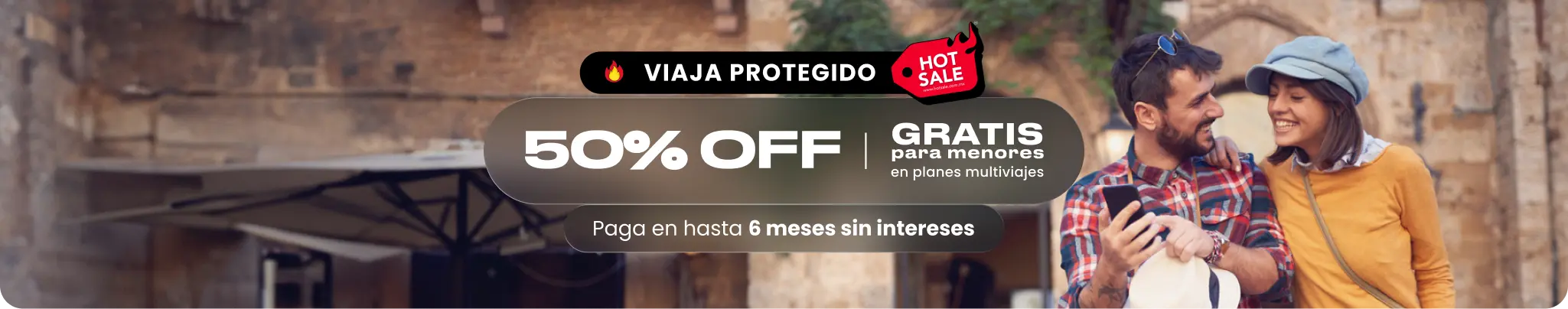 Hot Sale en Universal Assistance: Viaja protegido con 50% OFF + gratis para menores en planes multiviajes. Paga en hasta 6 meses sin intereses