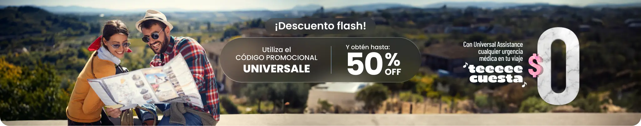 ¡Descuento flash! Utiliza el código promocional UNIVERSALE y obtén hasta 50% OFF