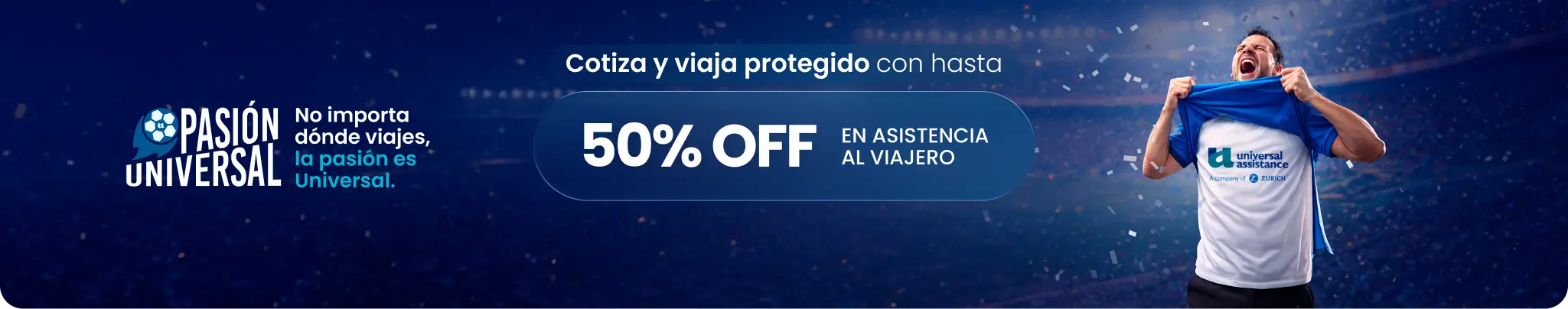 Cotiza y viaja protegido con hasta 50% OFF en asistencia al viajero