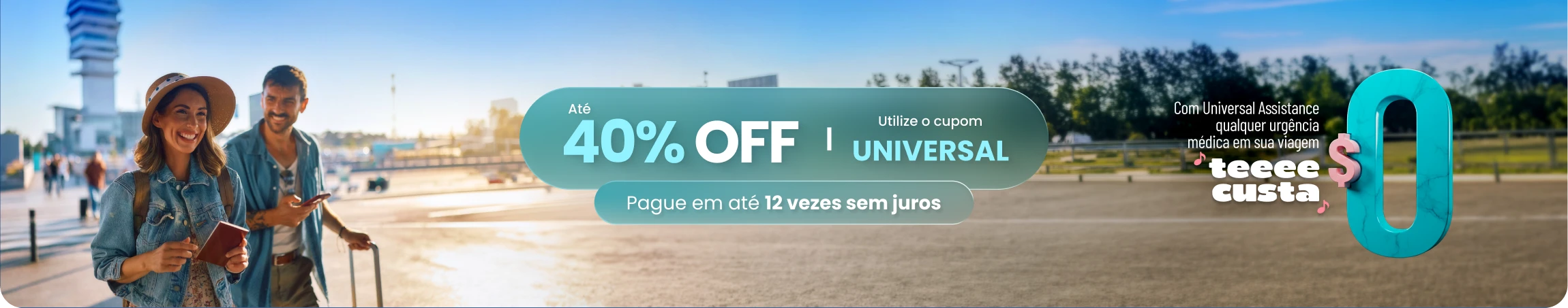 Até 40% de desconto e em 12x sem juros