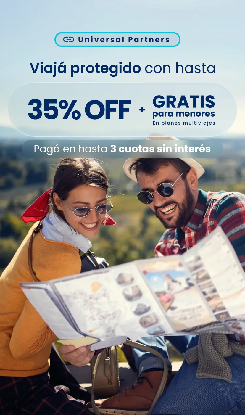 Hasta 35% OFF + gratis para menores en multiviajes + hasta 3 cuotas sin interés