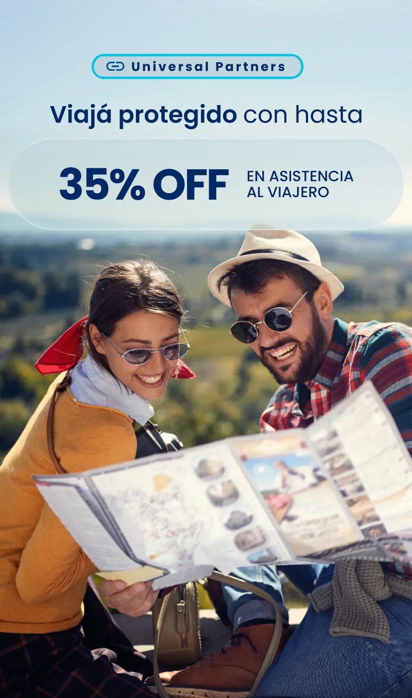Hasta 35% OFF en asistencia al viajero