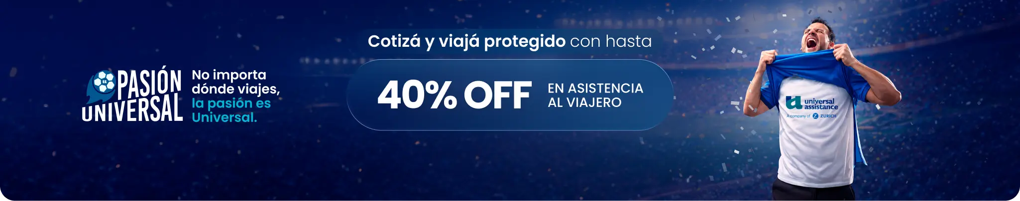 Hasta 40% OFF en asistencia al viajero